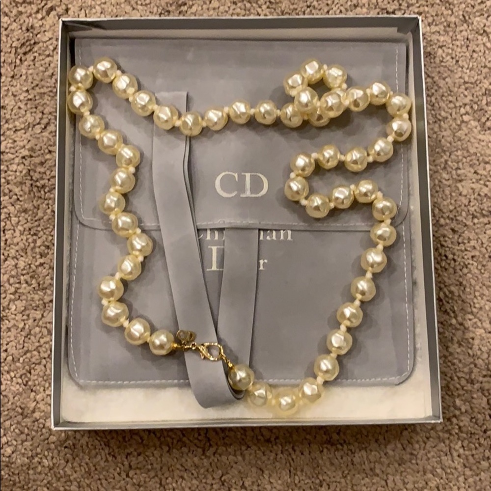 Christian Dior Pearl Necklace
